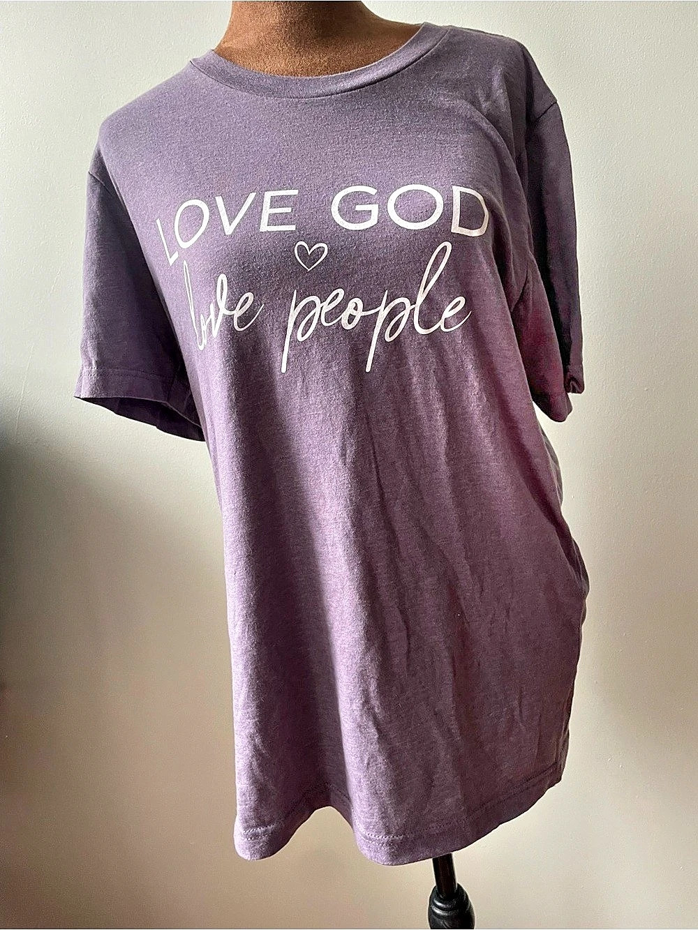 Eternal Light Co. Love God Love People Tee. Size Medium